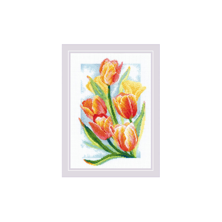 Cross stitch kit "Spring Glow. Tulips" 21x30 SR2191